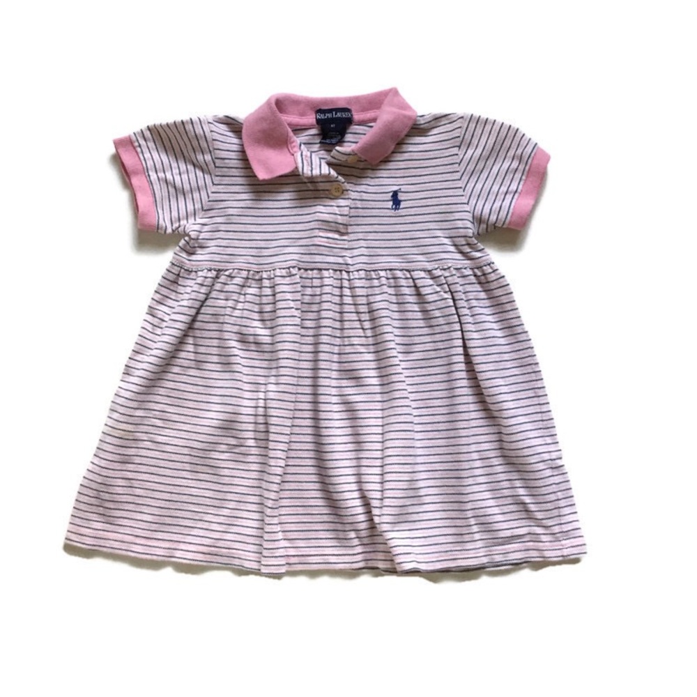 4T: Collared Striped Dress